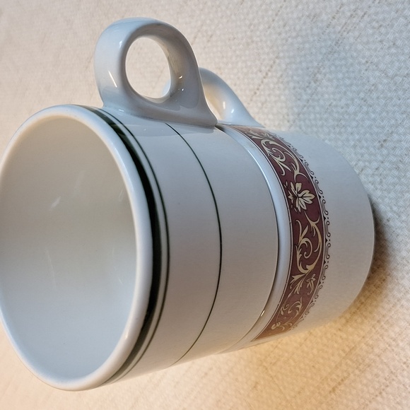 (2) Mid Century Modern Vintage Steelite England Stackable Mugs - Picture 4 of 4